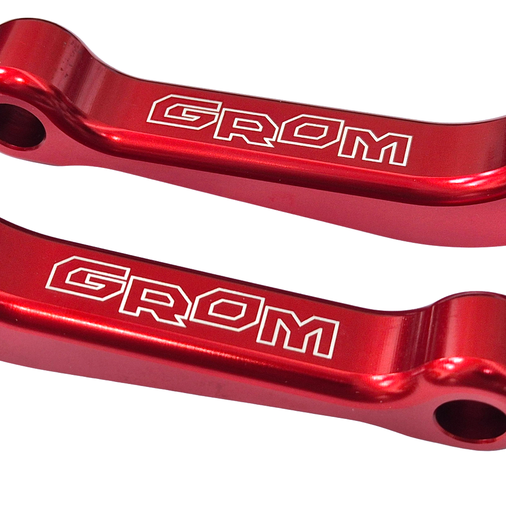 Short Red Clutch & Brake Levers - Honda GROM / MSX125 2013-2026