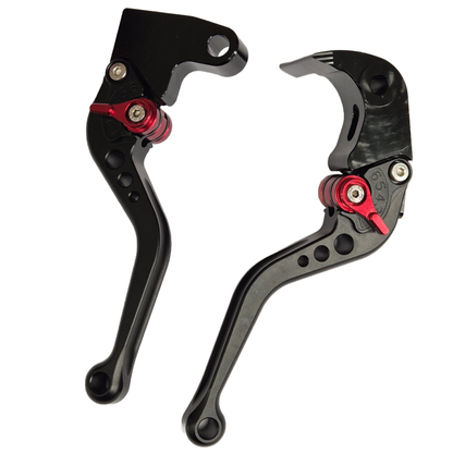 Short Black Clutch & Brake Lever For Triumph 675 Street Triple R / RX 2009-2016