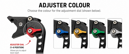 Motorcycle clutch & Brake lever Adjustment customization colours