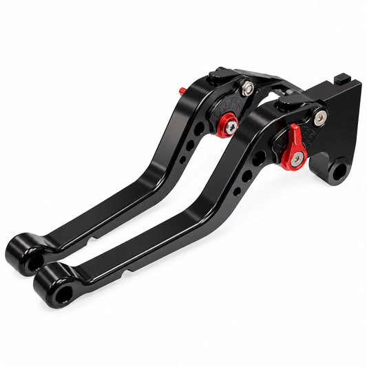 Long Black Clutch & Brake Levers - Triumph SPEED FOUR 2005-2006