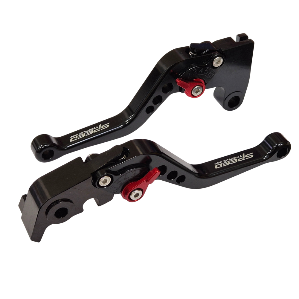 Short Black Clutch & Brake Lever - Triumph Speed Triple 1050 2011-2015