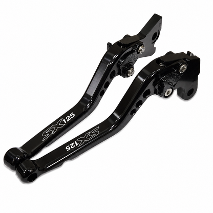 Aprilia SX125 2021-2026 Long Black Clutch & Brake Levers