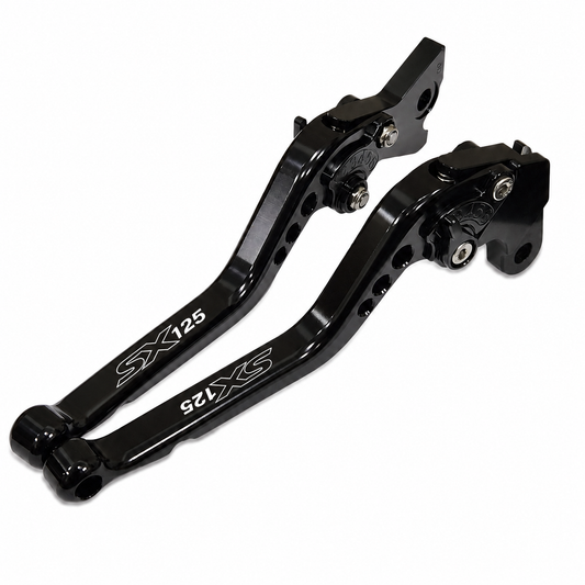 Aprilia SX125 2021-2026 Long Black Clutch & Brake Levers