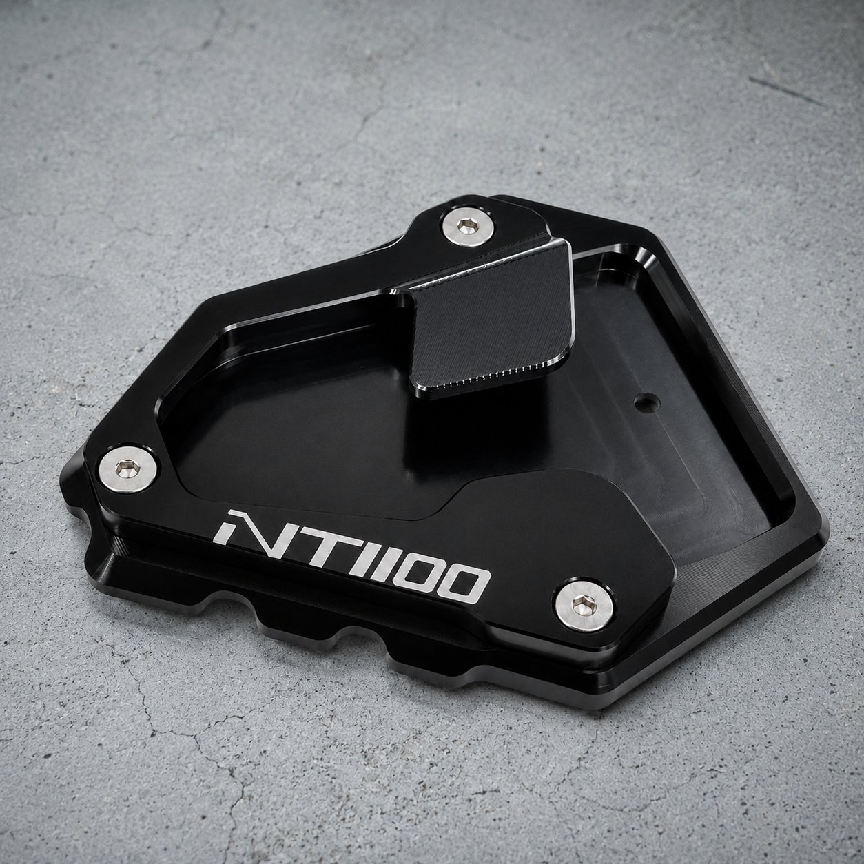 Black Side Stand Kickstand Shoe Extender - Honda DCT NT 1100 2022-2026