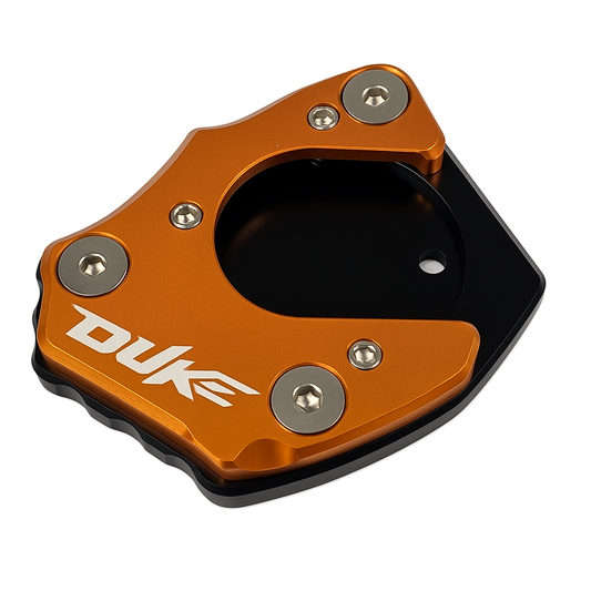 Orange/Black Side Stand Kickstand Shoe Extender - KTM Duke 125 200 390 690 SMC