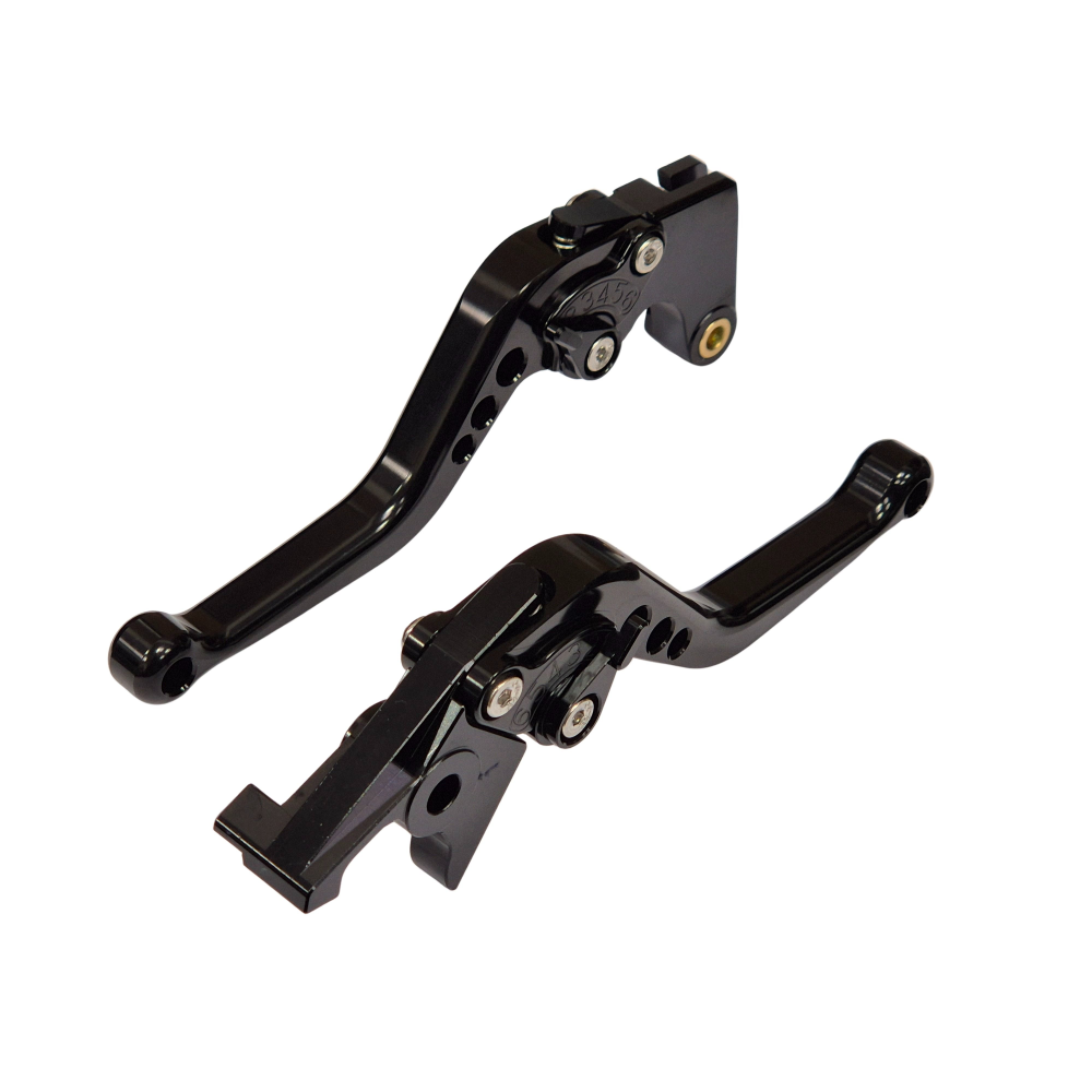 Suzuki GSX-S1000 GSX-S1000GT 2021-2026 Short Black Clutch & Brake Levers