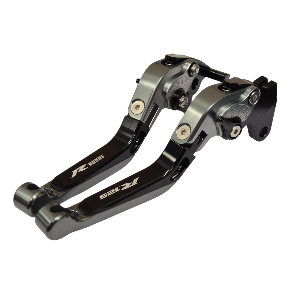 Yamaha YZF-R125 2014-2018 Adjustable Clutch Brake Lever Set - Titanium / Black