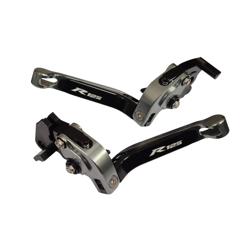 Yamaha YZF-R125 2014-2018 Adjustable Clutch Brake Lever Set - Titanium / Black