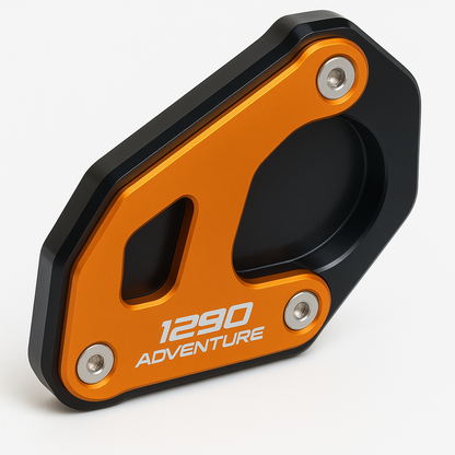 Orange/Black Side Stand Kickstand Shoe Extender - KTM 1290 Super Adventure