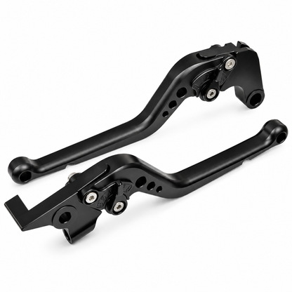 Long Black Clutch & Brake Levers For Yamaha Tracer 7 / 7GT 2021-2024