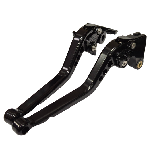 Long Black Clutch & Brake Levers For Yamaha YZF-R6 1999-2004