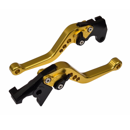 Short Gold Clutch & Brake Levers For Suzuki Gladius SFV650 2009-2016