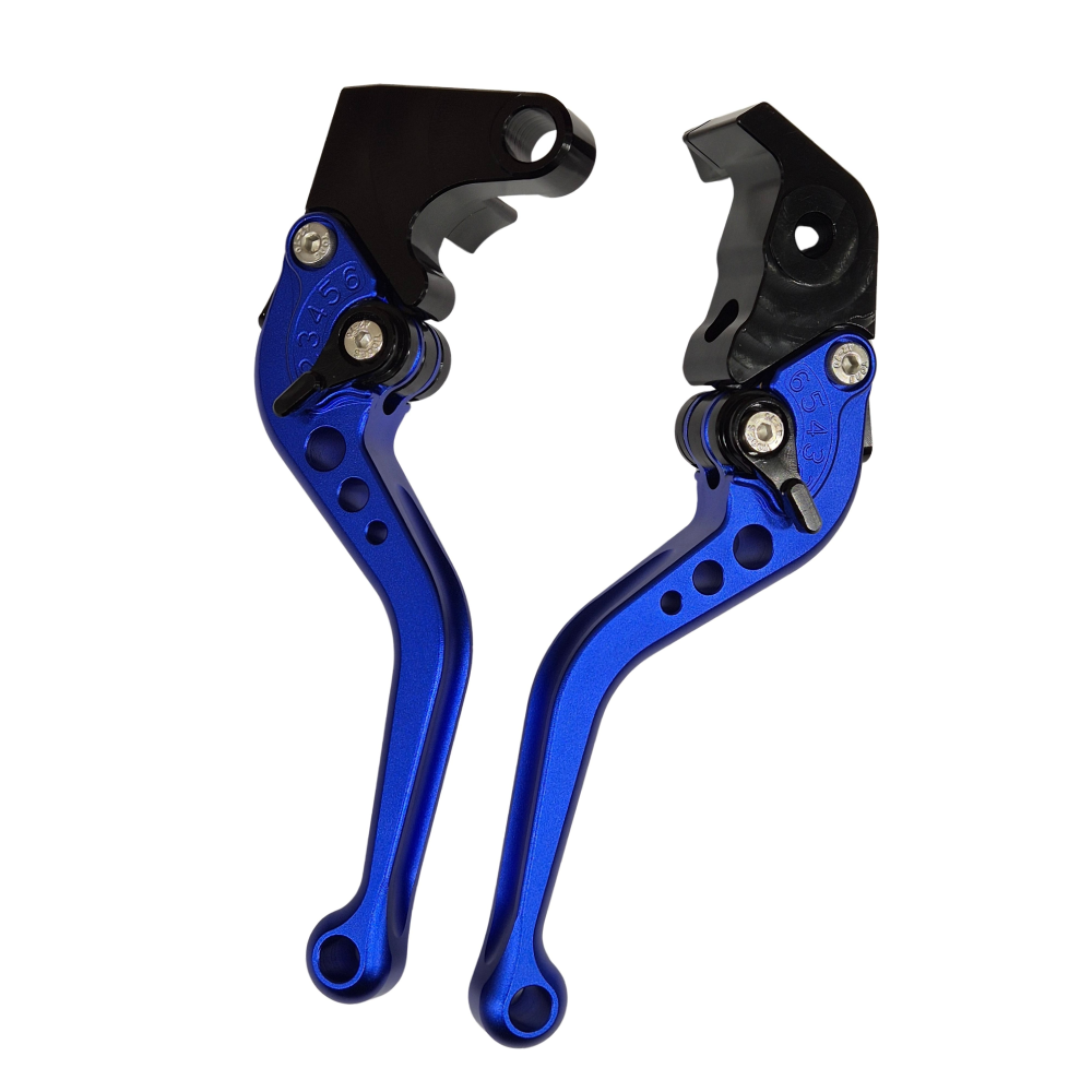 Short Blue Clutch & Brake Levers For Yamaha YZF-R1 2004-2008