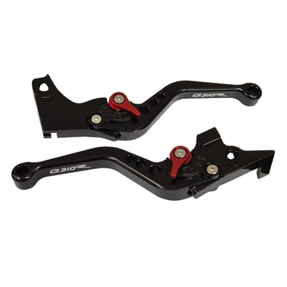 BMW G310R G 310 R 2017-2026 BLACK SHORT ADJUSTABLE BRAKE & CLUTCH LEVER SET