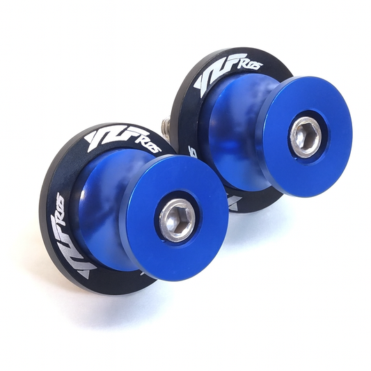 Yamaha YZF-R125 2008-2025 Rear Swingarm Spools Paddock Stand Bobbins - Blue