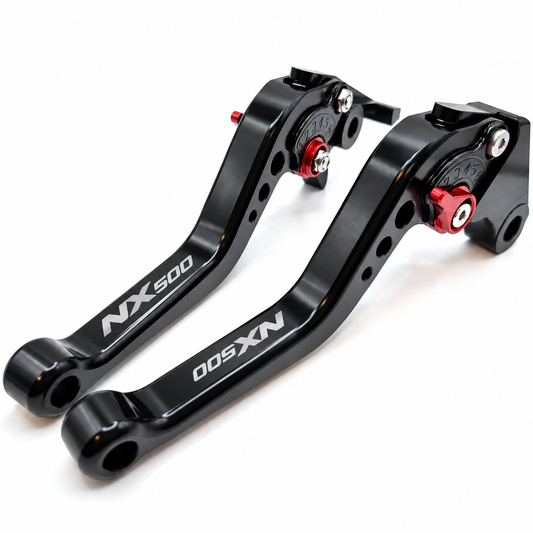 Adjustable Short Black Brake & Clutch Levers For Honda NX500 2024-2026