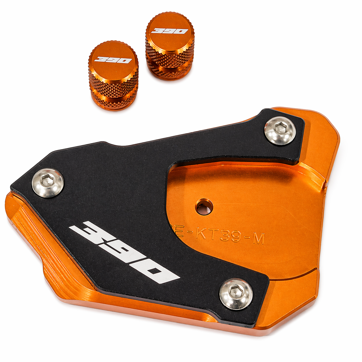 Orange Side Stand Kickstand Shoe Extender - KTM 390 Adventure 2020-2026