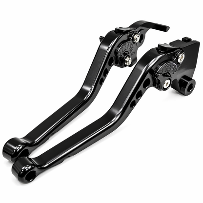 Black Long Adjustable Brake & Clutch Lever - Royal Enfield Scram 411 2022-2026