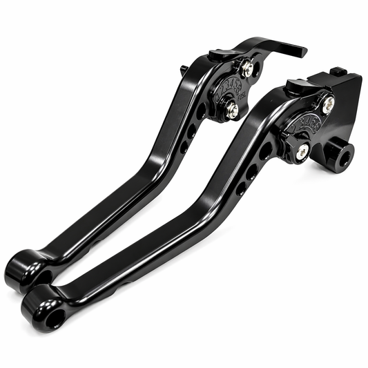 Black Long Adjustable Brake & Clutch Lever Royal Enfield Himalayan 400 2018-2023
