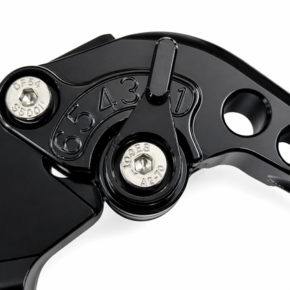 Black Long Adjustable Brake & Clutch Lever - Royal Enfield Scram 411 2022-2026