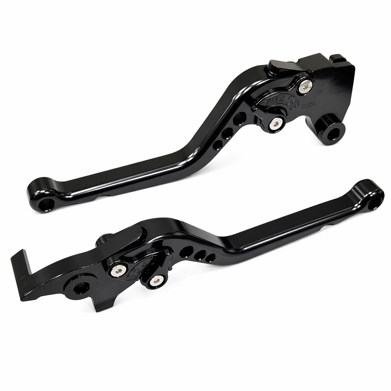 Black Long Adjustable Brake & Clutch Lever - Royal Enfield Scram 411 2022-2026