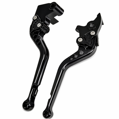 Black Long Adjustable Brake & Clutch Lever - Royal Enfield Scram 411 2022-2026
