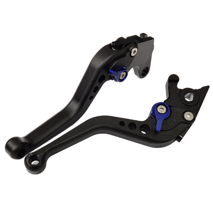 CNC Short Black Blue Clutch & Brake Levers For Yamaha YZF-R125 2014-2018