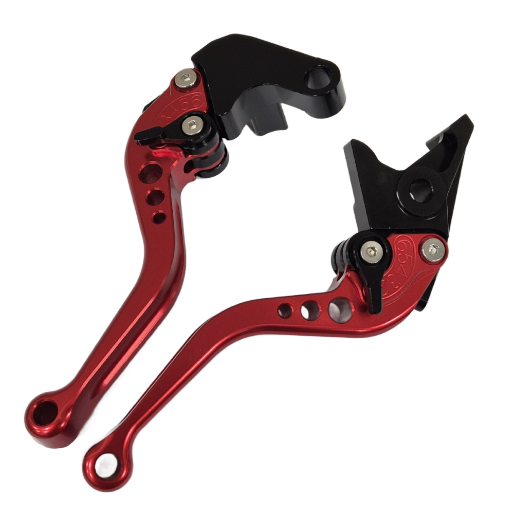 Short Clutch Brake Lever Set - Red - HONDA TRANSALP 750 XL750 2023-2025