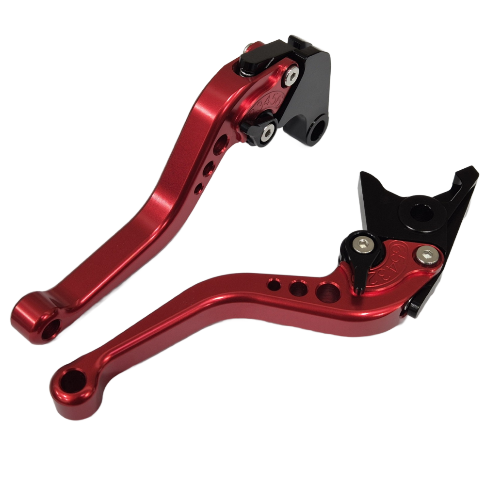 Short Clutch Brake Lever Set - Red - HONDA TRANSALP 750 XL750 2023-2025