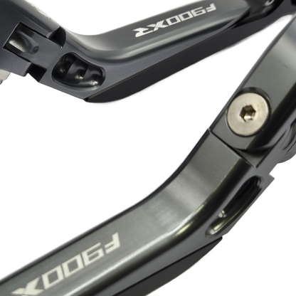 BMW F900XR 2020-2025 Adjustable Extendable Brake Clutch Levers Set - Grey/black