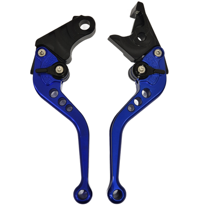 BLUE SHORT BRAKE & CLUTCH LEVERS - Honda CBR500R CB500F CB500X 2022-