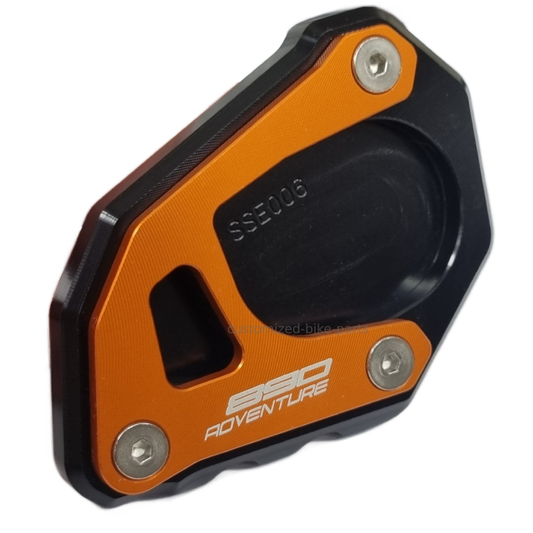 Orange/Black Side Stand Kickstand Shoe Extender  KTM 890 Adventure / R 2020-2025