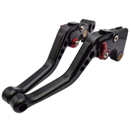 Short Black Clutch & Brake Levers For Yamaha YZF-R1 / R1M / R1S 2015-2024