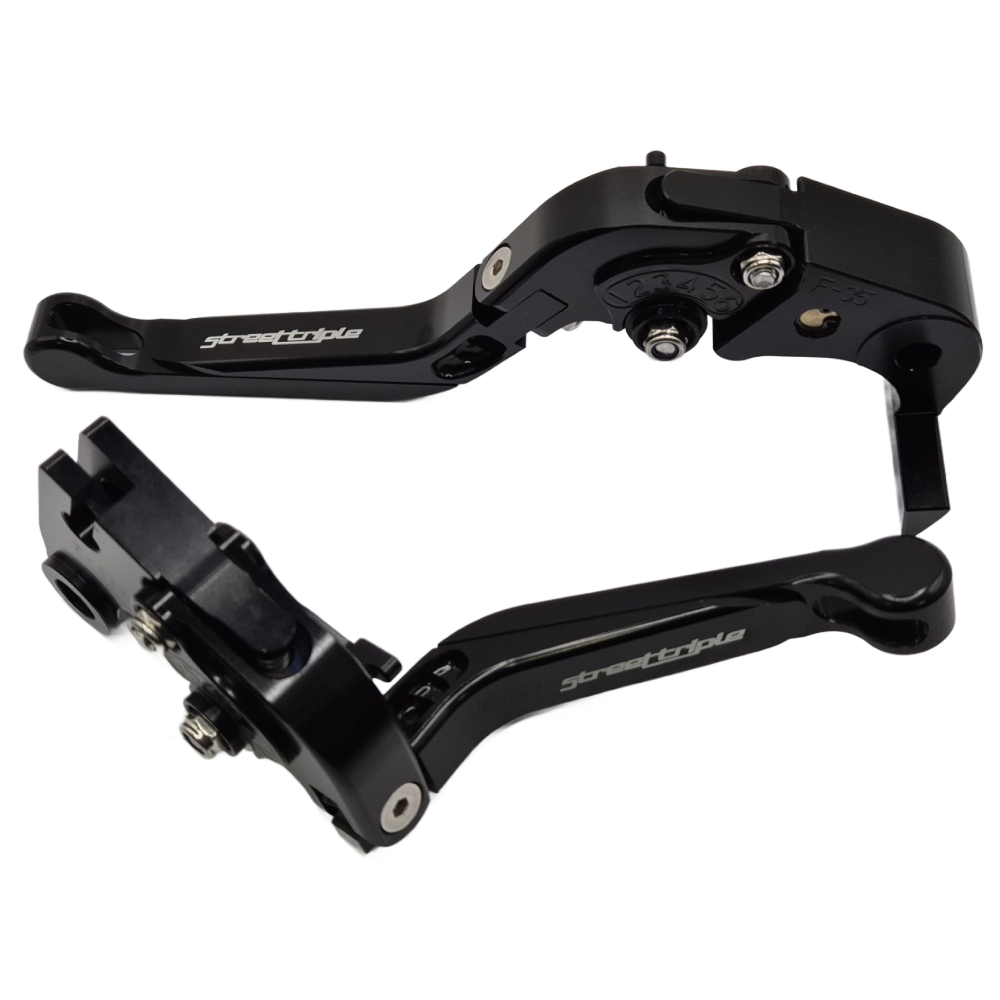 Black / Black Clutch & Brake Lever Triumph 675 Street Triple R / RX 2009-2016