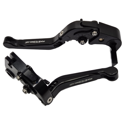 Black / Black Clutch & Brake Lever Triumph 675 Street Triple R / RX 2009-2016