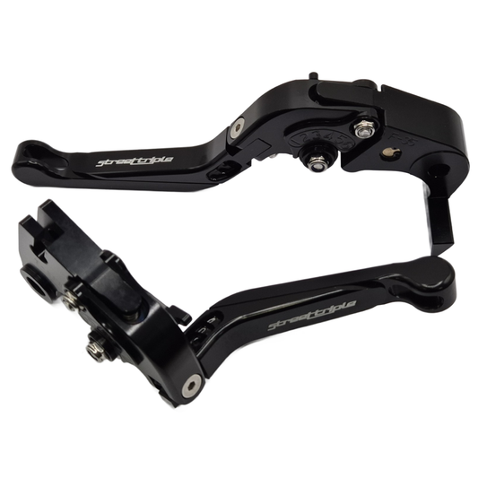 Black / Black Clutch & Brake Lever Triumph 675 Street Triple R / RX 2009-2016