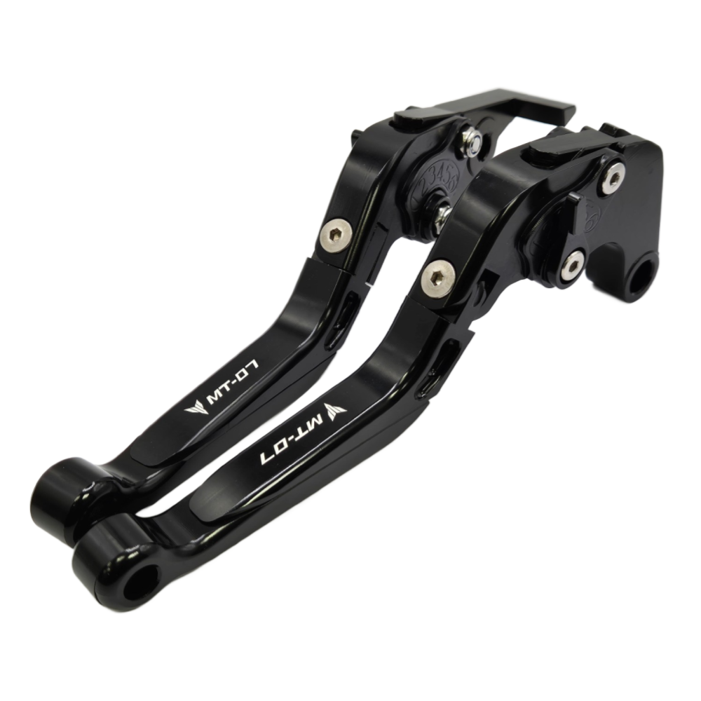 Yamaha MT-07 2014-2025 Adjustable Clutch Brake Lever Set - Black / Black