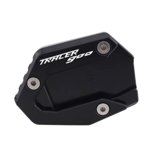 Black Kickstand Side Stand Shoe Extender - Yamaha Tracer 900 GT 2018-2023