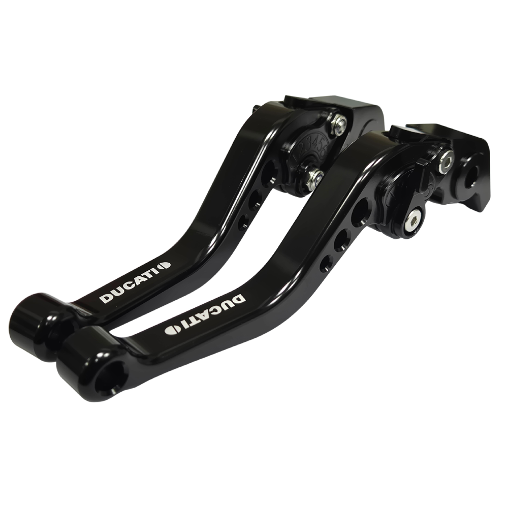 Short Black Clutch & Brake Levers - Ducati Panigale / Steetfighter V2 2020-2024
