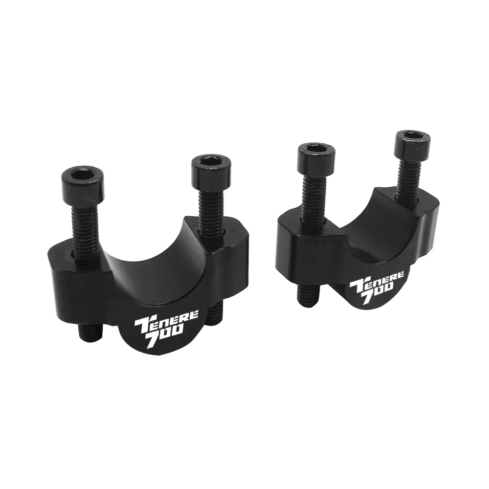 Black Handlebar Mount Risers Clamp  Yamaha Tenere 700 T7 Rally XTZ/XT700Z 19-25