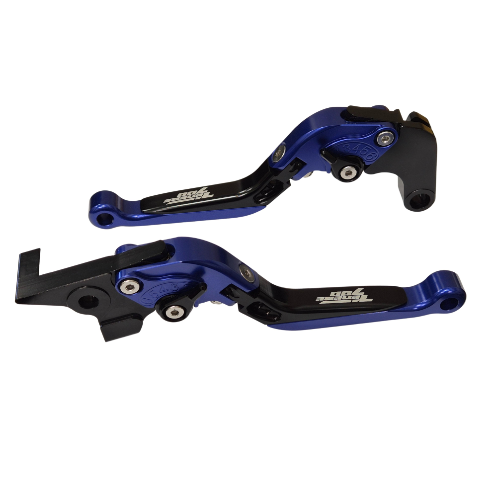 Blue/Black Adjustable Clutch Brake Lever Set - Yamaha Tenere 700 /XTZ 2019-2026