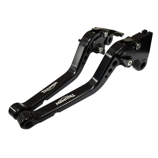 Long Black Clutch & Brake Levers for Triumph Rocket / Sprint / Speedmaster