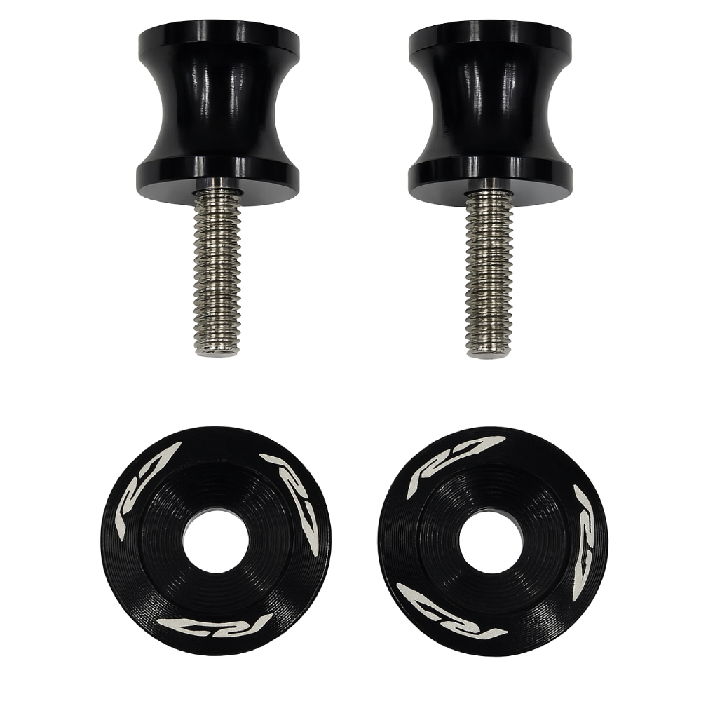 Black Rear Swingarm Spool Paddock Stand Bobbin - Yamaha YZF-R7 2022-2025