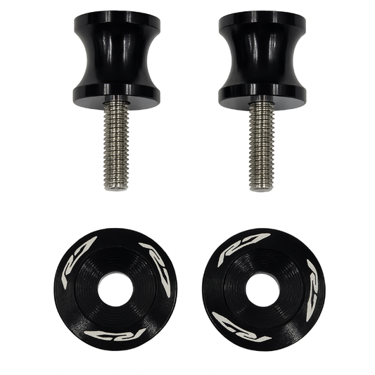 Black Rear Swingarm Spool Paddock Stand Bobbin - Yamaha YZF-R7 2022-2025