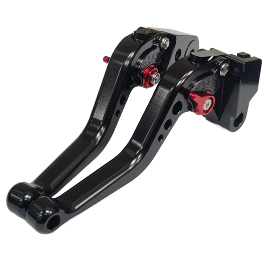 Short Black Adjustable Brake & Clutch Lever Set Kawasaki Z900RS 2018-2024