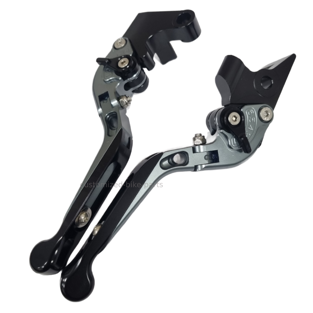 Grey/Black Adjustable Clutch Brake Lever Set - Yamaha Tenere 700 /XTZ 2019-2025