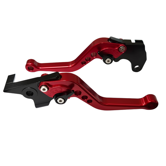CNC Short Red Clutch & Brake Levers For Suzuki GSX-R 125 2020-2025