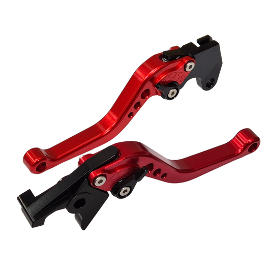Short Red Clutch & Brake Levers For Suzuki GSX-S 750 2011-2023