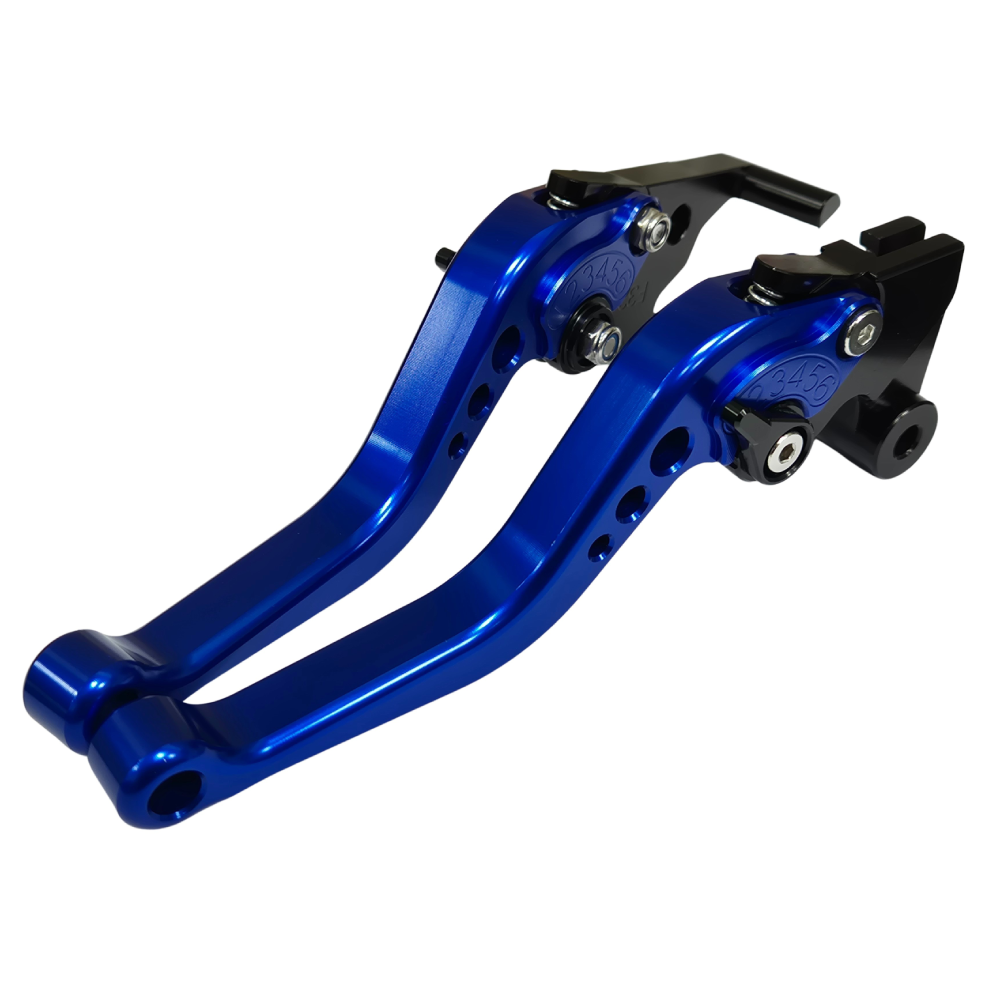 Short Blue Clutch & Brake Levers - Yamaha YZF-R3 2015-2025