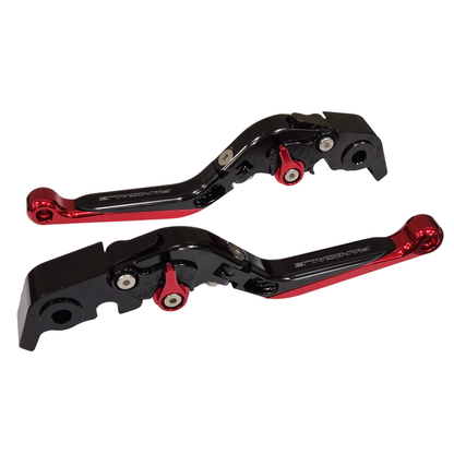 Red/Black Adjustable Clutch Brake Levers - Ducati Panigale V2 / V4 S/R / 1299